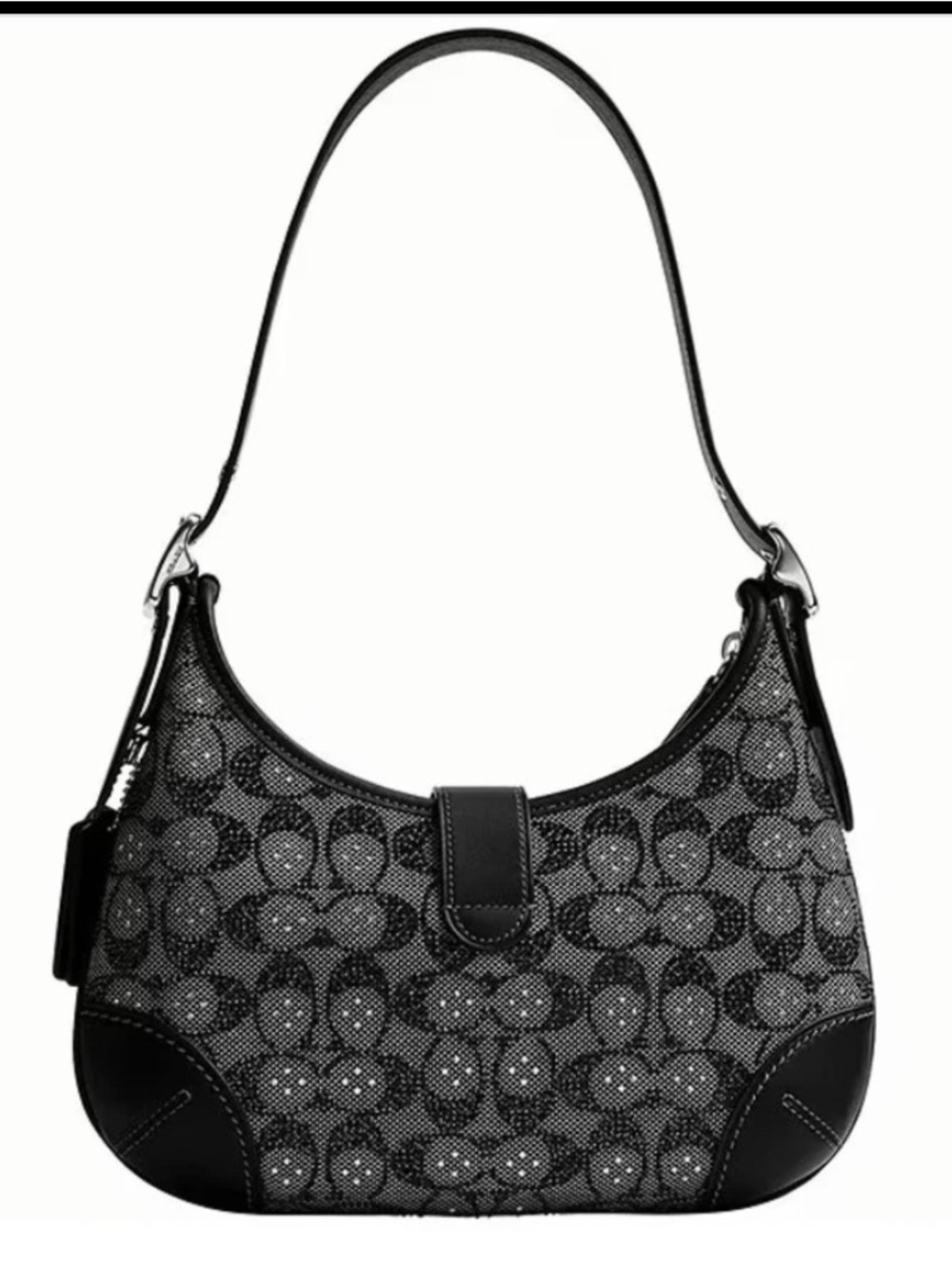 Coach Crystal Jacquard Hampton Hobo Bag - Picture 2 of 10